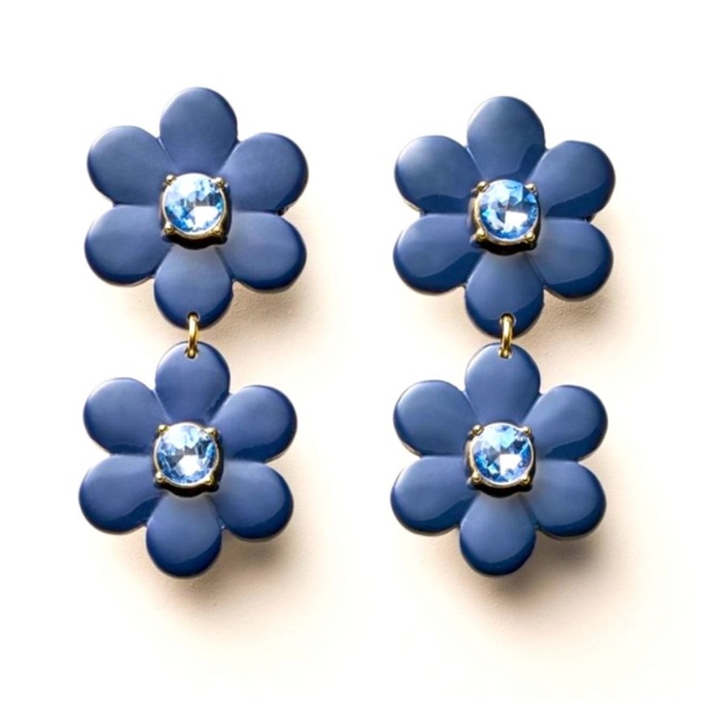 kate spade Blue Floral Dangle Earrings